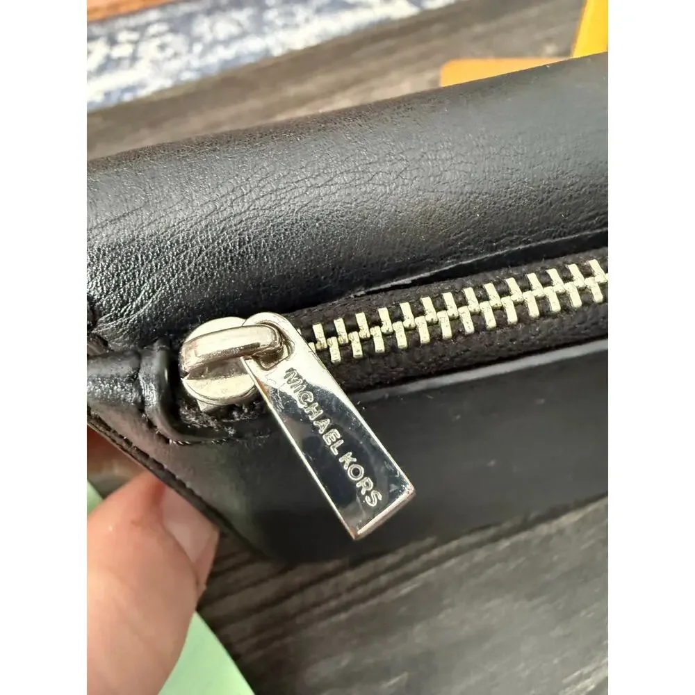 MICHAEL KORS Black Cece Large Wallet